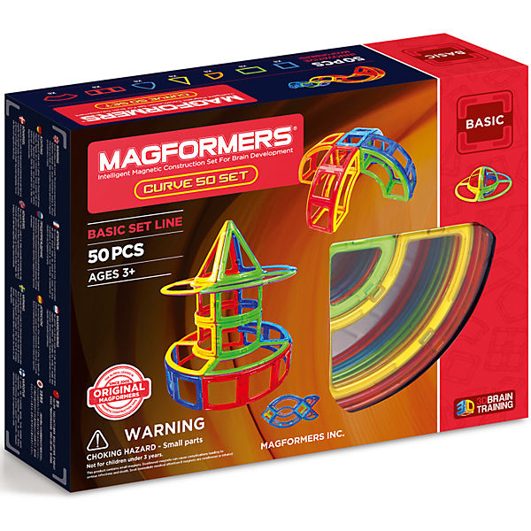 АКЦИЯ-20 Игр Конструктор магнитный Магформерс Curve 50 set