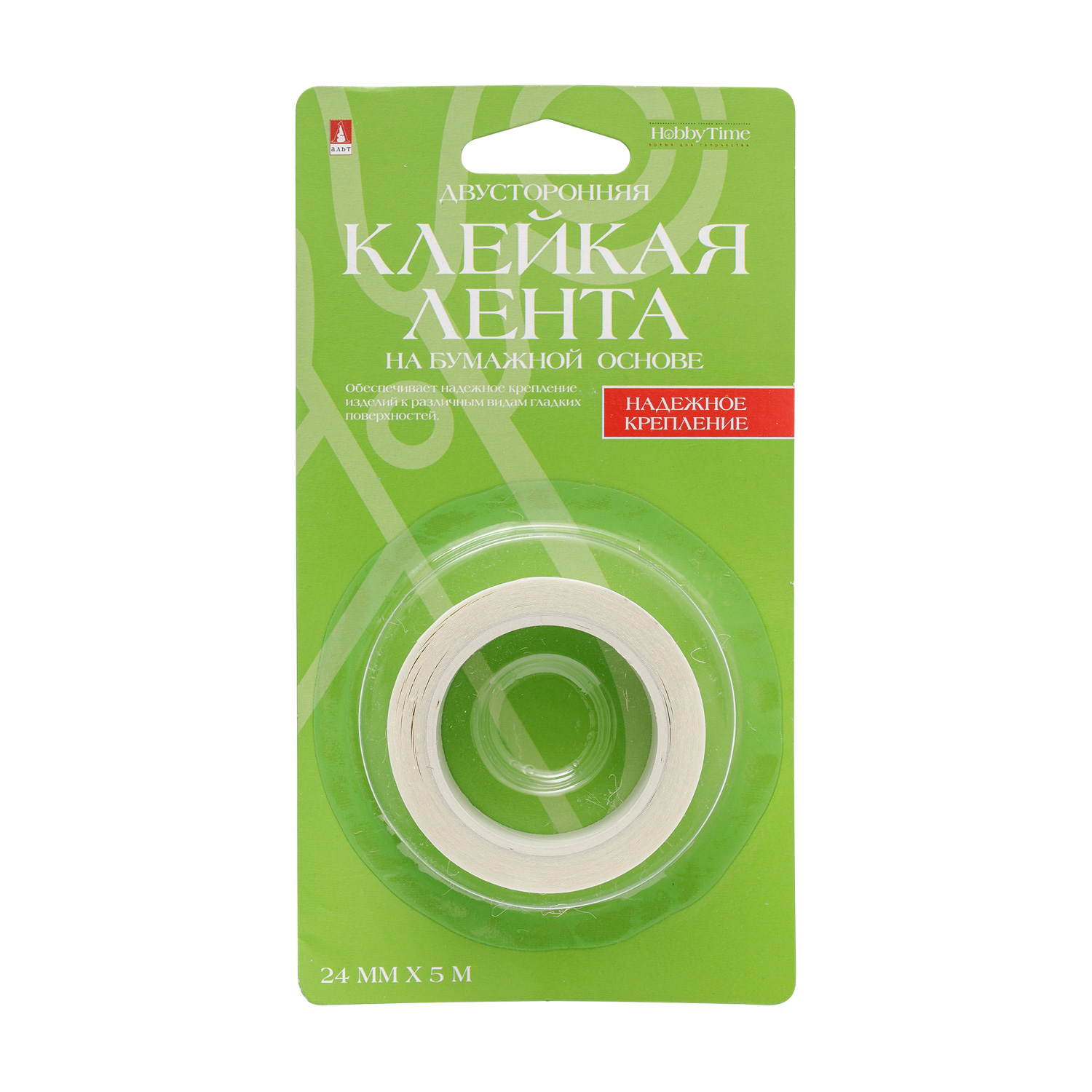Творч Скотч для декора двусторон 24ммх5м на всп.основе толщина 2мм