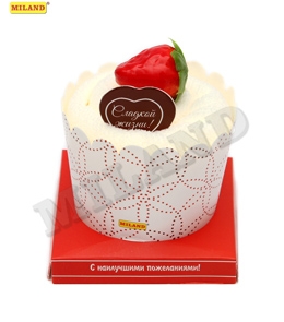 Сувенир Полотенце Пирожное с ягодкой 8цветов микс