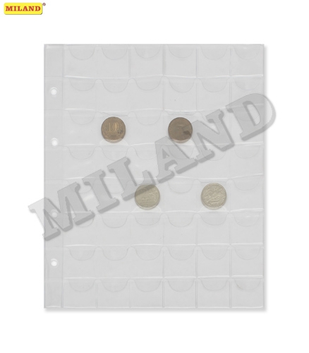 Лист д/монет Miland Basic (48 монет) 28*28мм