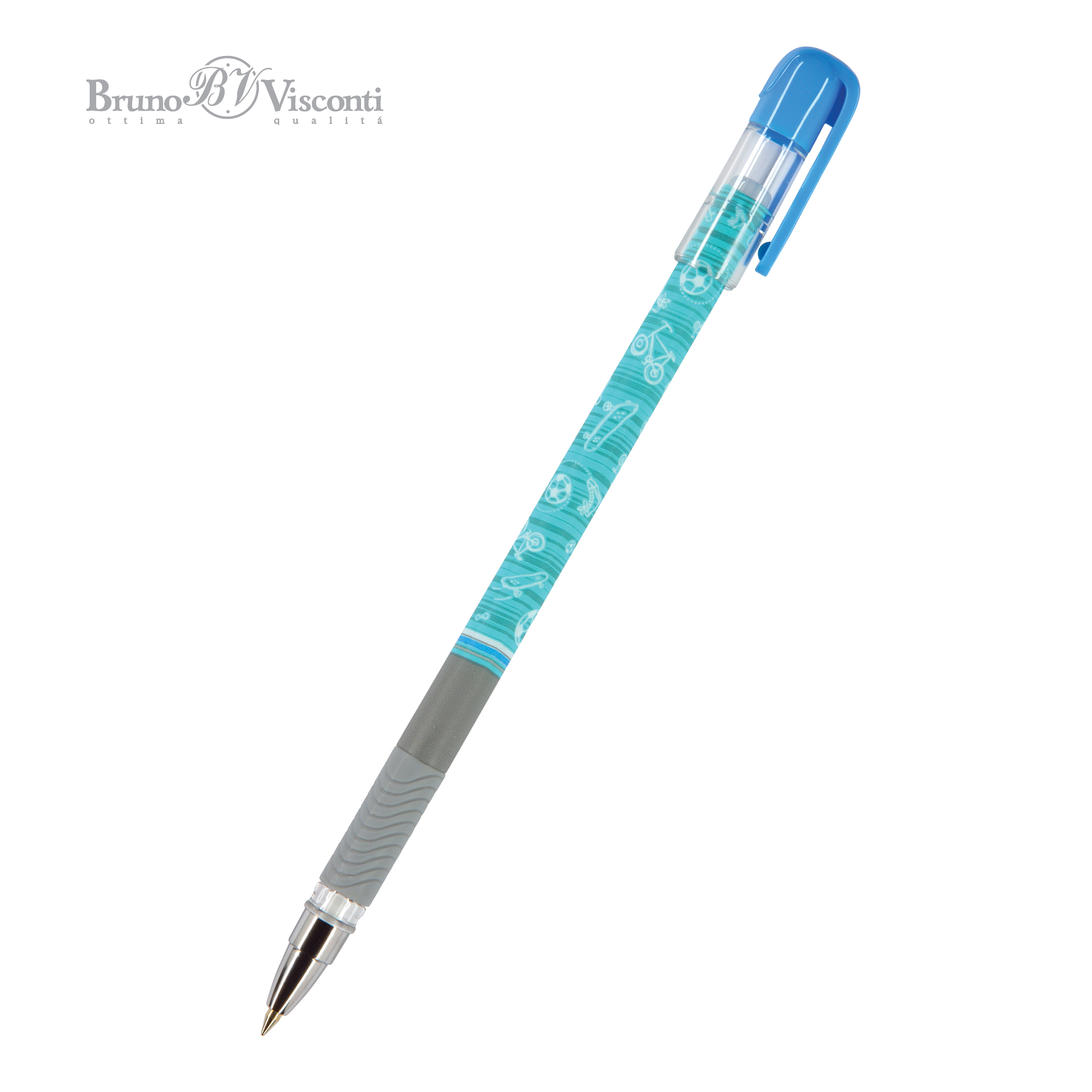 Ручка шариковая синяя BV FreshWrite Спорт 0.5