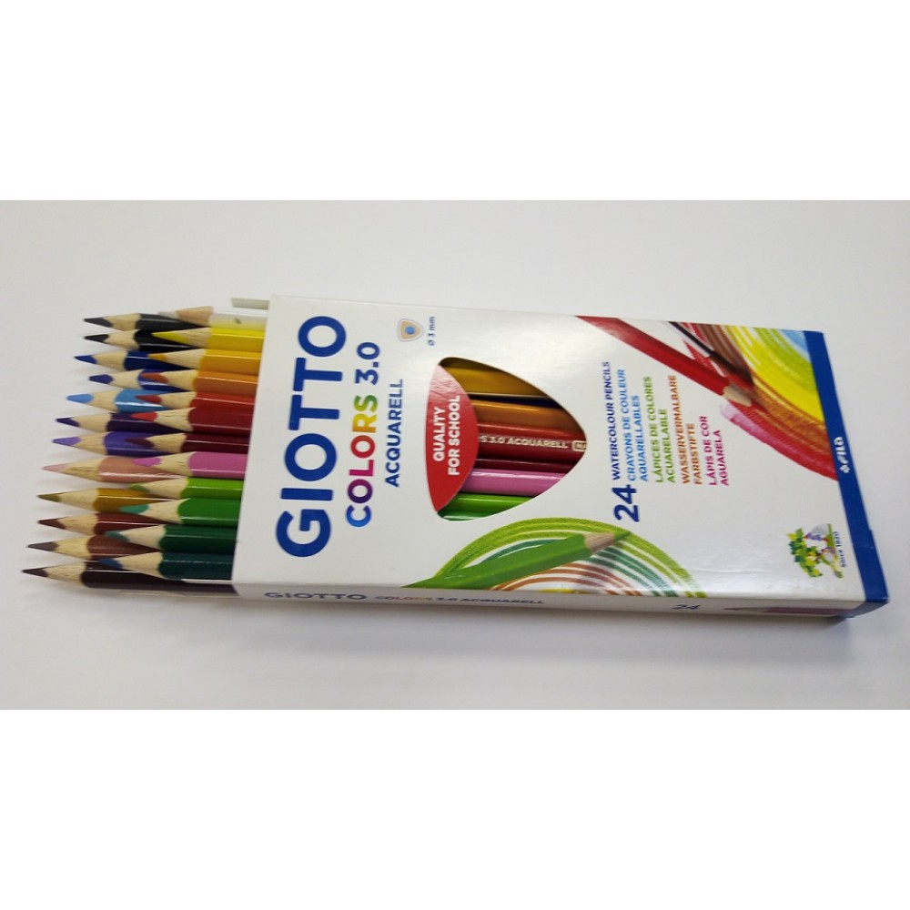 Карандаши цветные 24 цв акварел Giotto Colors 3.0 Acquarell треуг