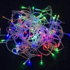 НГ Гирлянда электрическая Сноу Бум Вьюн 100 LED 9м мультицвет 8 реж прозр п