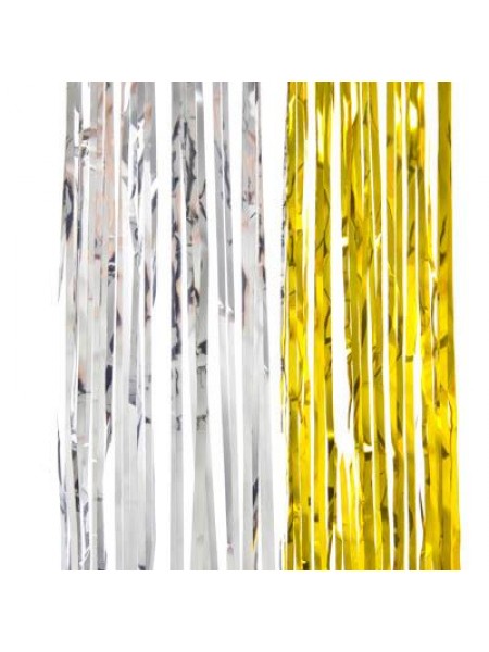 НГ Дождик новогодний 9*100см 2 цвета: золото и серебро