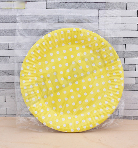 Праз Тарелка бум Yellow Pin Up 17см 6шт