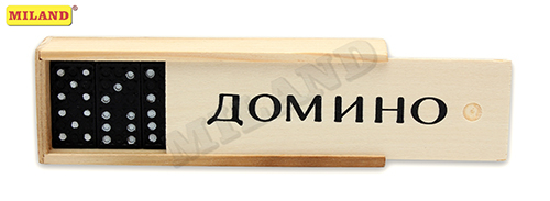 Игра Домино 14х5см в дерев коробке