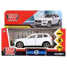 Машина Volvo xc60 r-desing 12см металл открыв. двери, инерц., белый