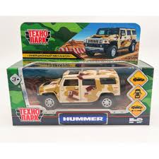 Машина Hummer H2 камуфляж 12см металл откр.двери, инерц., песочная