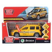 Машина SKODA YETI Такси 12 см, металл свет-звук, двери, багаж, инерц