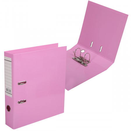 Папка-регистратор 70мм розовый ламинир.