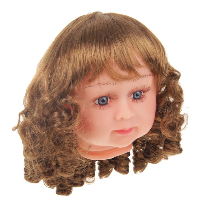 Творч Волосы для кукол Кудряшки с челкой размер большой Р340