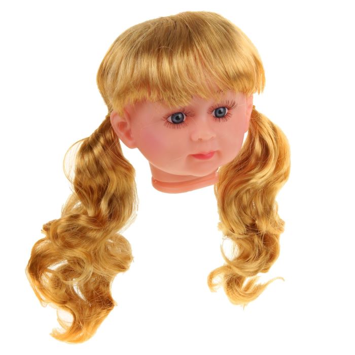 Творч Волосы для кукол Кудряши в хвостиках с челкой размер большой Р70