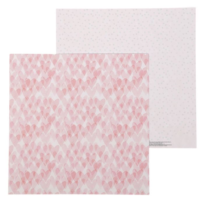 Творч Бумага д/скрап 30,5*30,5 Любовь дарит крылья Любовь навсегда