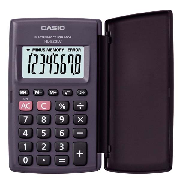 Калькулятор 8 разр. Casio карманный черный