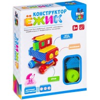 Конструктор Ежик Машина 35 дет. пласт.