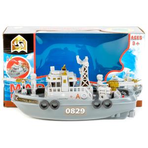 Катер на батар. свет, звук Marine patrolboat