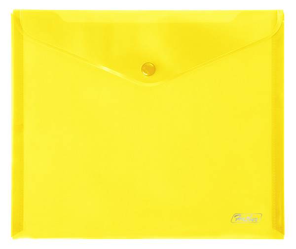 Папка-конверт А5 однотон желтая