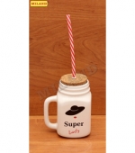 Сувенир Кружка-банка 500мл Суперледи (керамика)