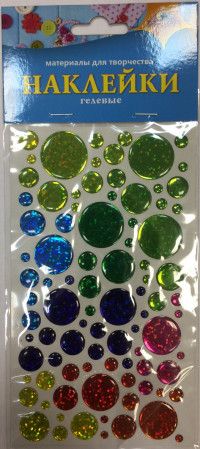 Творч Наклейки гелевые Узор 1