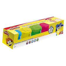 Гуашь пальчиковая 5цв Play-Doh со штампами
