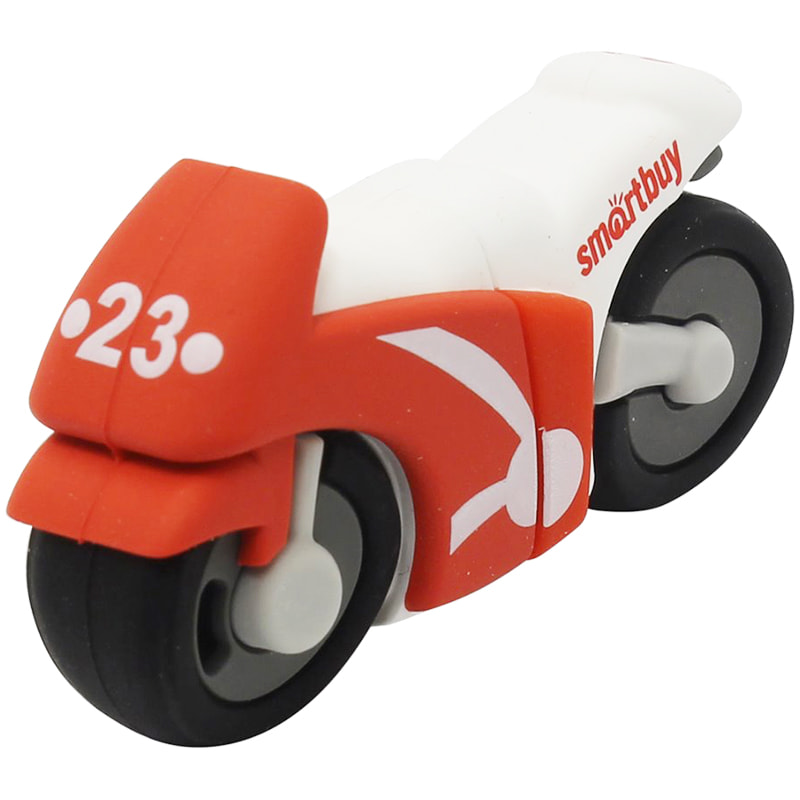 Флэш-карта USB 16GB 2.0 Smart Buy Мотоцикл красная