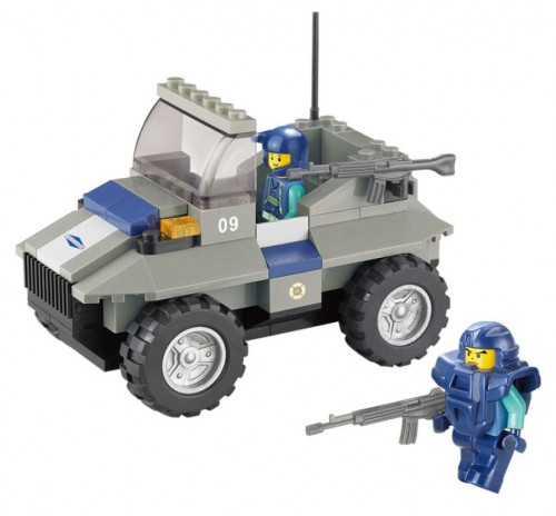 Конструктор Полицейский внедорожник инерц 185дет