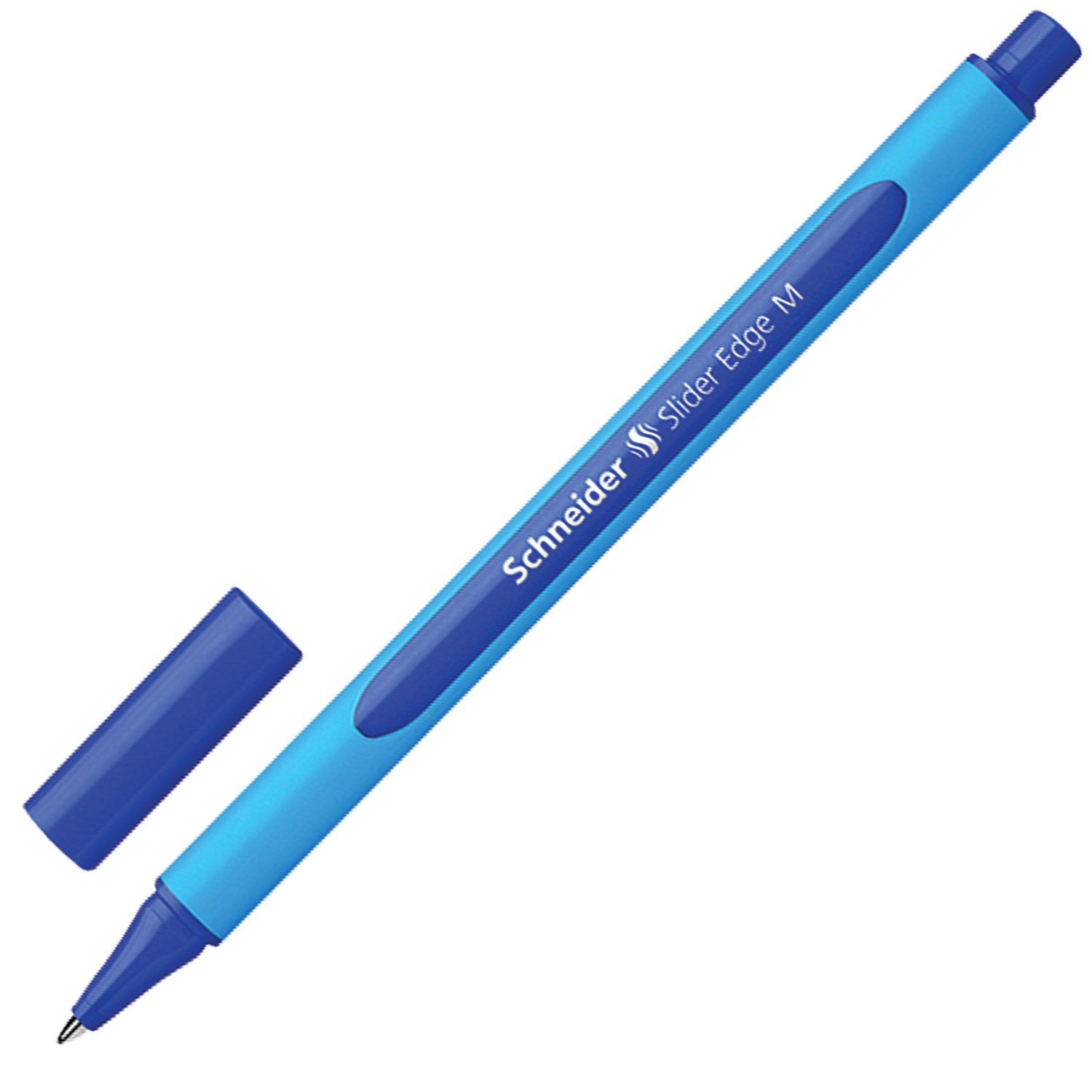 Ручка шариковая синяя Schneider Slider Edge M 1мм однораз трехгр