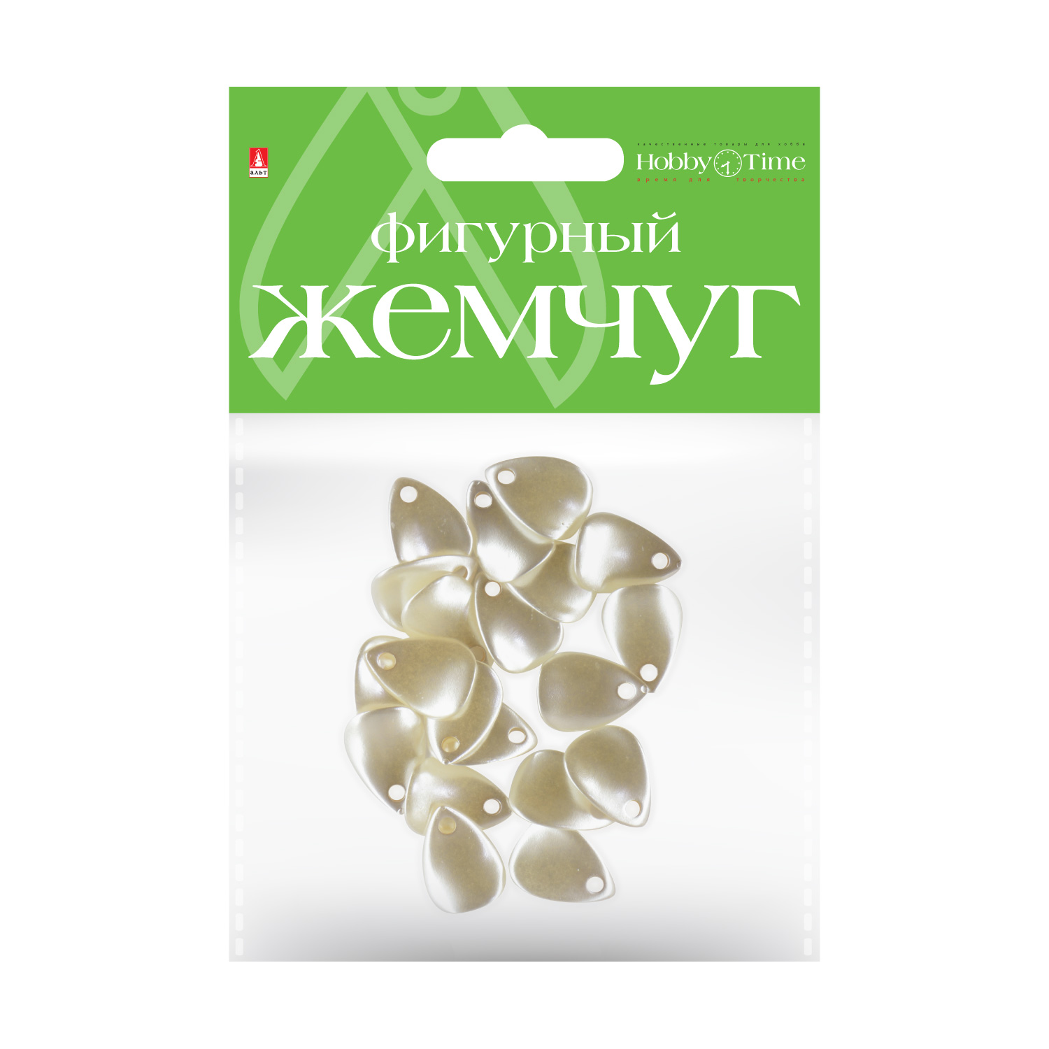 Творч Фигурный жемчуг Листочки 19мм