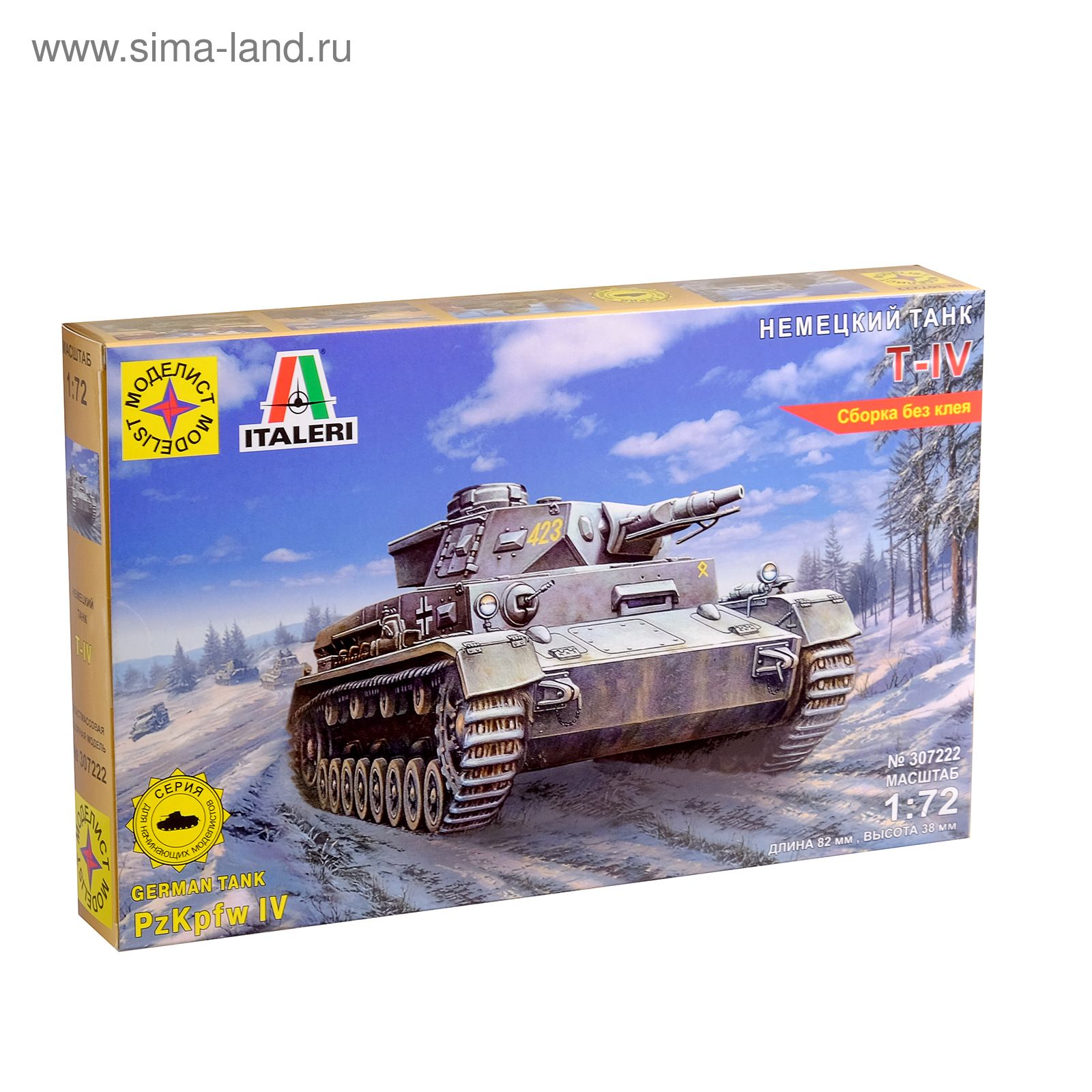Сборная модель Немецкий танк Т-IV (1:72)