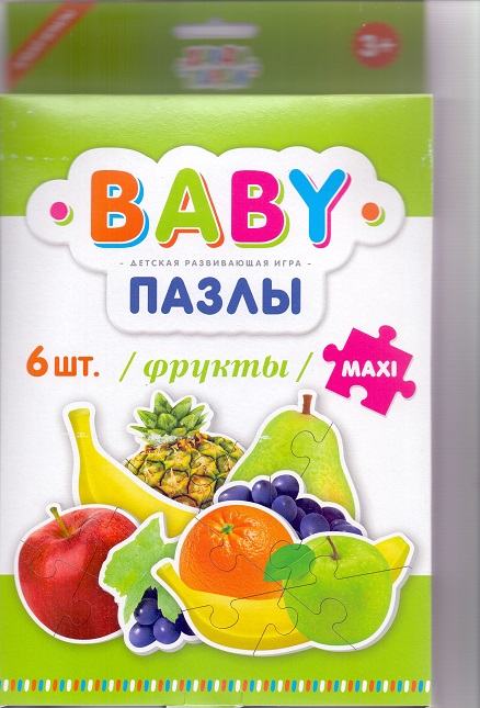 Пазл 6 BABY пазлы Maxi 390015 Фрукты