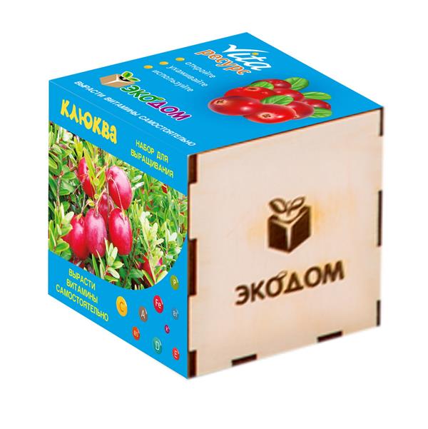 Набор для выращивания Экодом Vita Ресурс Клюква