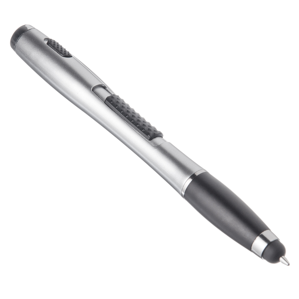 Ручка шариковая синяя сув фонарик наконечник стилус