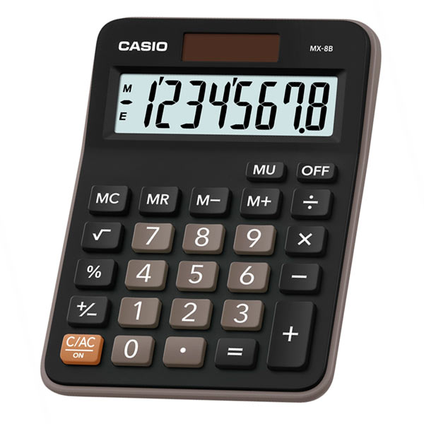 Калькулятор 8 разр. Casio настольный черный/коричневый (аналог 805)