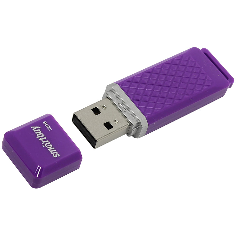 Флэш-карта USB 16GB 2.0 Smart Buy Quartz фиолетовый