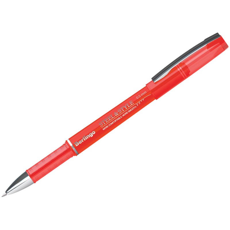 Ручка гелевая красная Berlingo 0,5мм