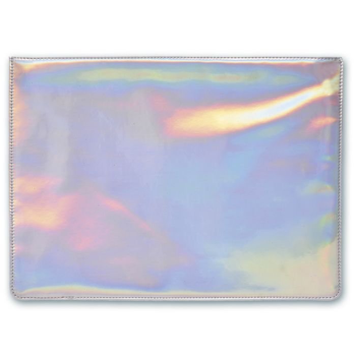 Папка на молнии А4 силикон Серебряный