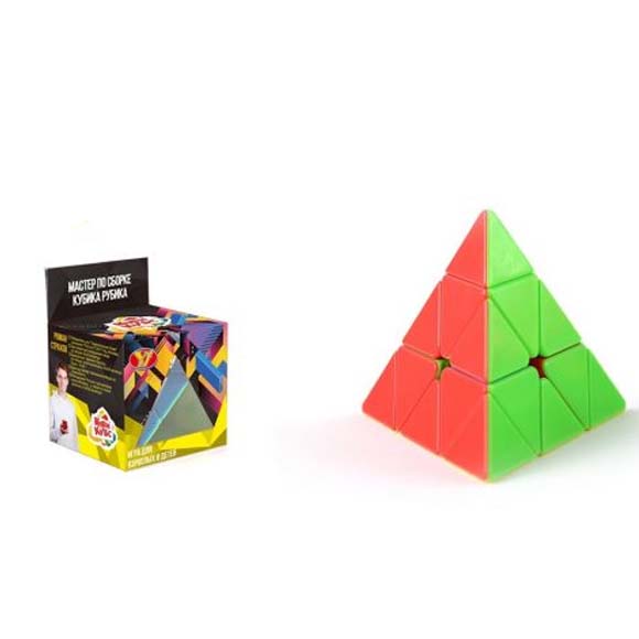 Игра Головоломка Кубикубс Пирамида яркая, выс. 8 см, кор.