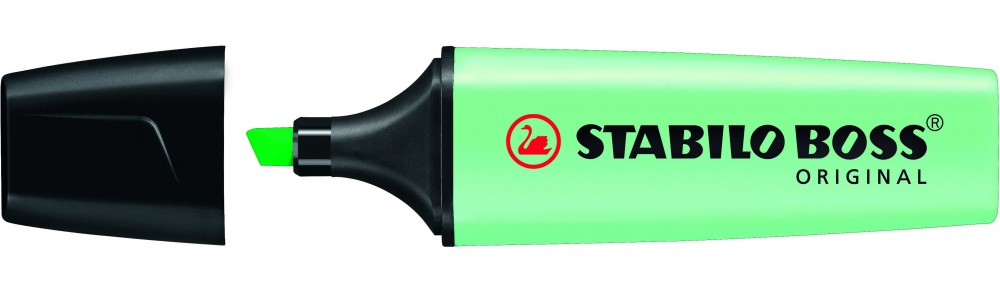 Маркер-выделитель мятный Stabilo Boss Original Pastel пастель