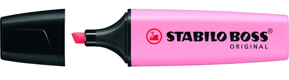 Маркер-выделитель розовый Boss Original Pastel пастель