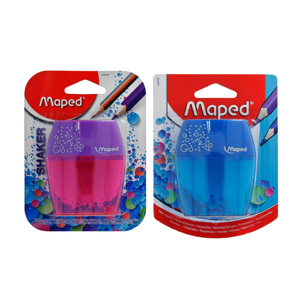 Точилка 2отв Maped Шейкер 2 с контейнером