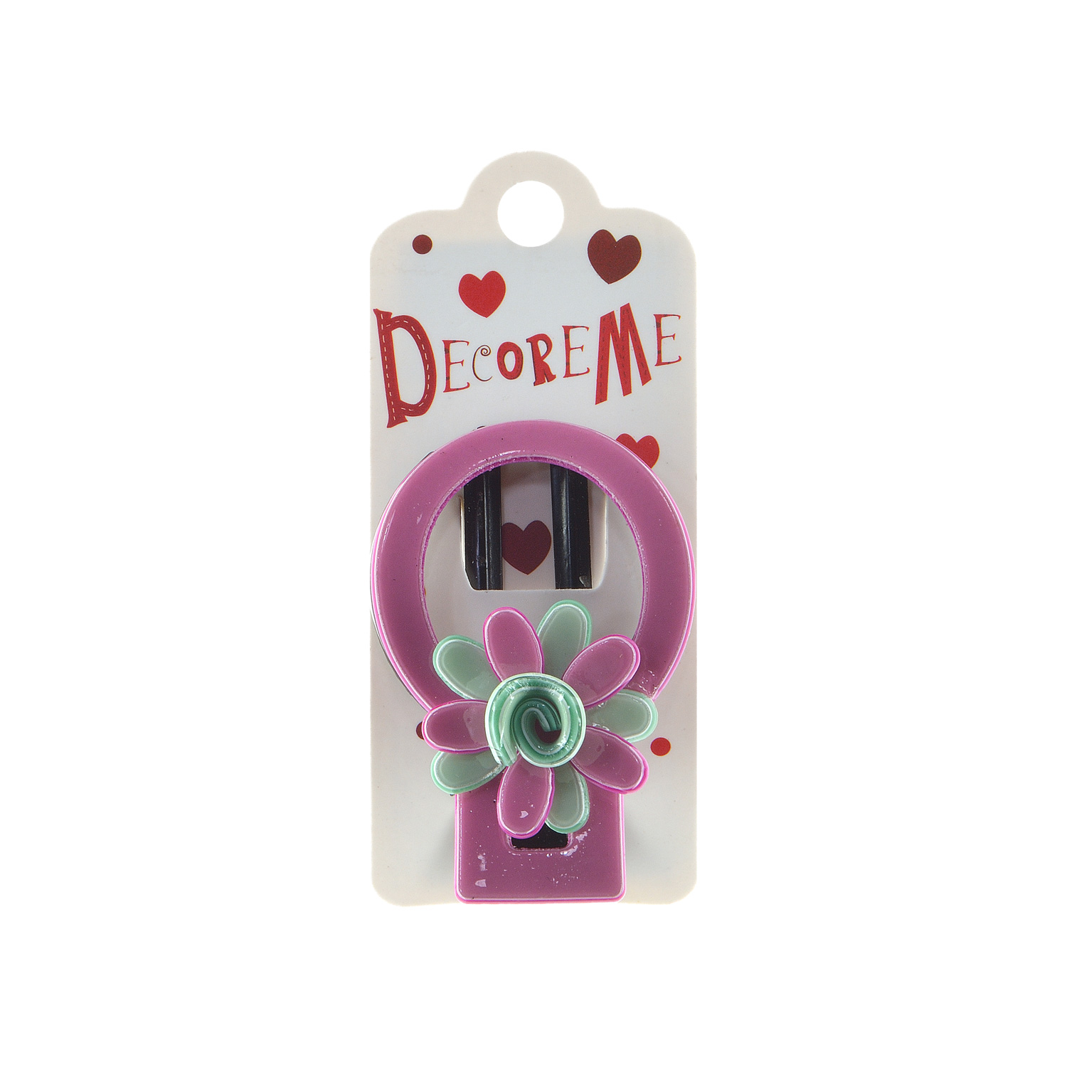 Заколка для волос 7см 3 цвета цветочек