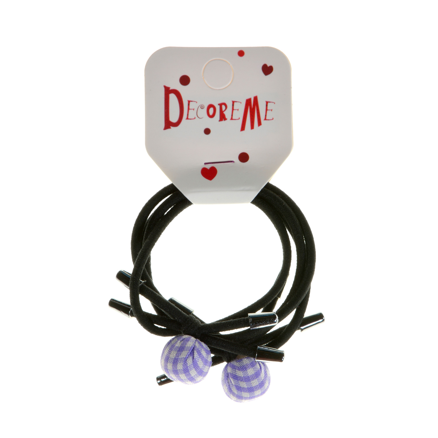 Резинка для волос 2шт/уп 5 цветов бусинка