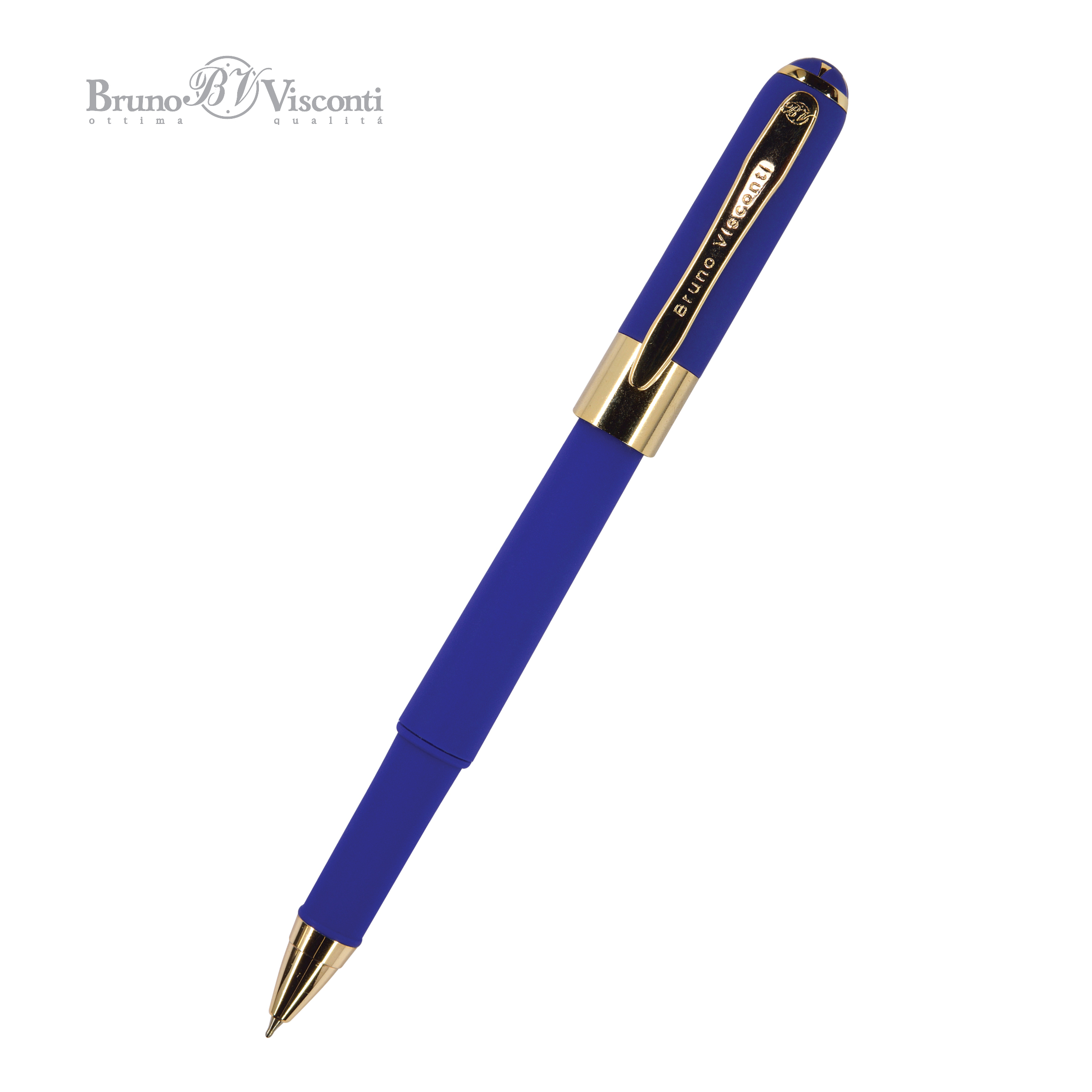 Ручка подар шар BV Monaco синяя 0,5мм сине-фиолетовый корпус