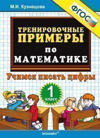 Тренировочные примеры по математике. 1 кл.: Учимся писать цифры ФГОС