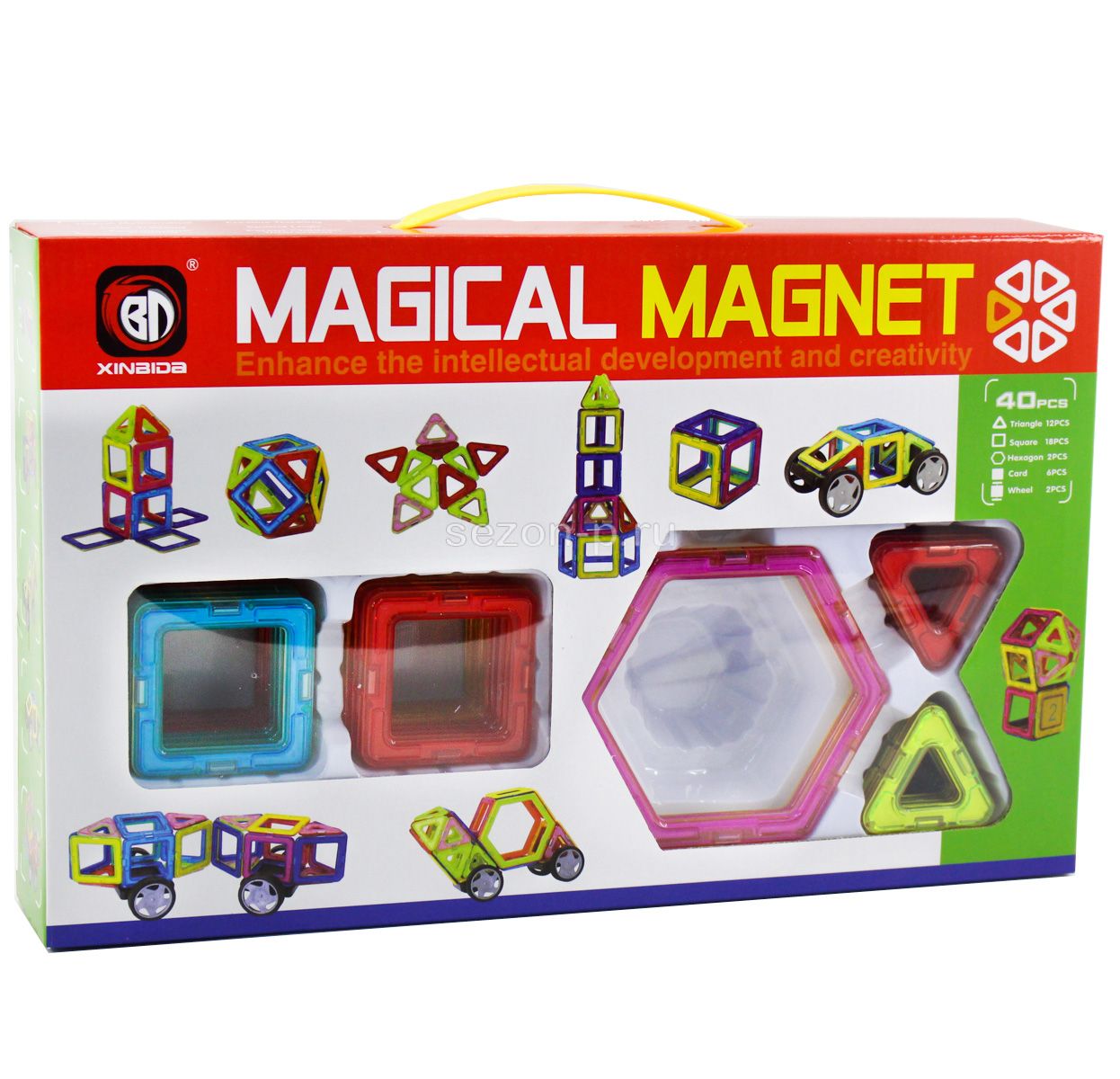 Конструктор магнитный Magical Magnet 40 дет.