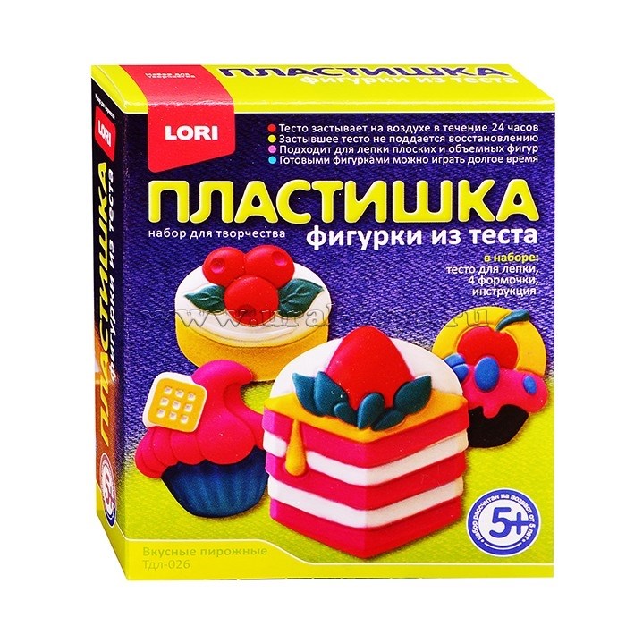 Творч Фигурки из теста Вкусные пирожные