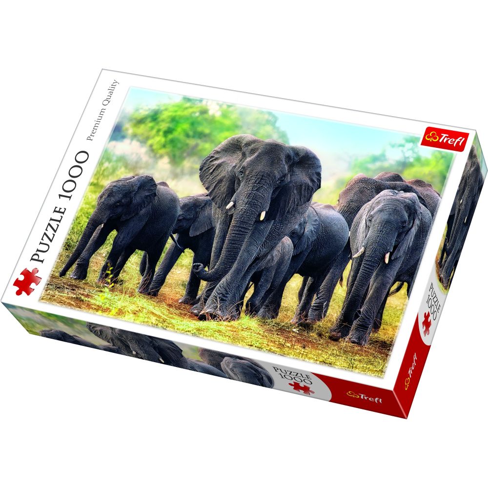 Пазл 1000 Trefl 10442 Африканские слоны