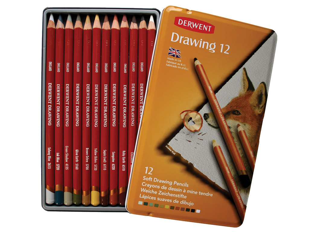 Карандаши цветные 12 цв Drawing мет/уп