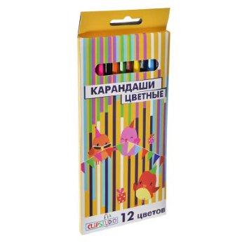 Карандаши цветные 12 цв Academy акварельные в метал.упак