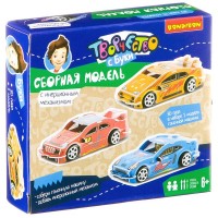 Сборная модель 3D Гоночная машина красн. с инерц механ.